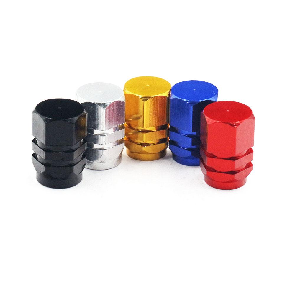 Aluminum Alloy Car Wheel Tire Valve Caps Tyre Rim Stem Covers Airdust Waterproof For Automobiles Motorcycles Trucks Bikes