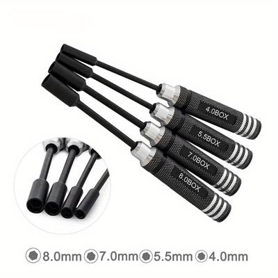 4.0mm 5.5mm 7.0mm 8.0mm Repair Tools Kit Hex Nut Key Socket Screw Driver Wrench Spanner Box For RC Model Car Quadcopter Drone