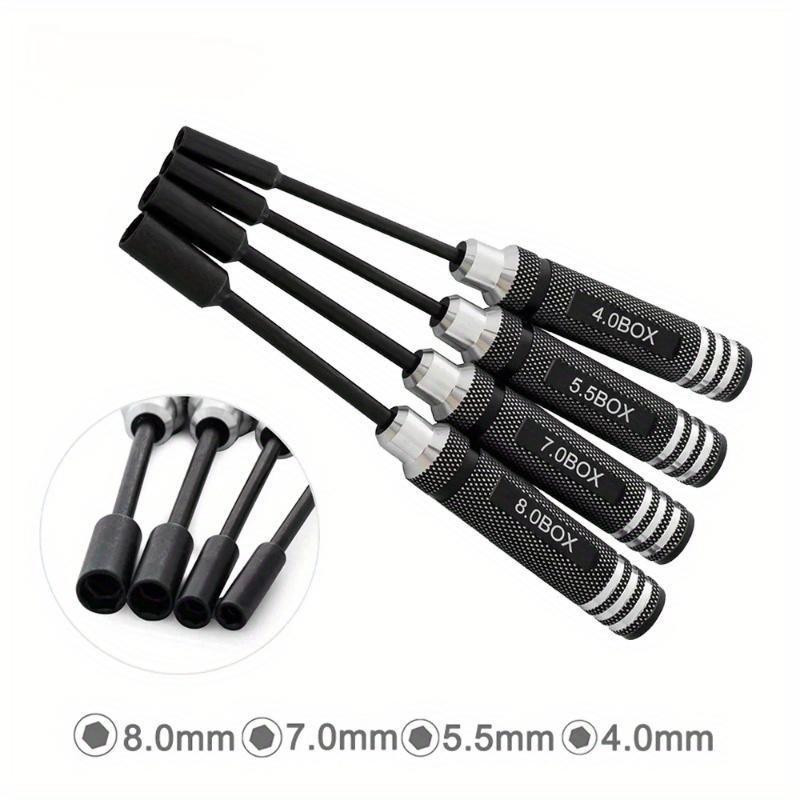 4.0mm 5.5mm 7.0mm 8.0mm Repair Tools Kit Hex Nut Key Socket Screw Driver Wrench Spanner Box For RC Model Car Quadcopter Drone