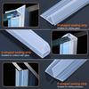 3M Shower Glass Door Seal Strip, Silicone Soft Shower Door Sweep To Stop Leaks, Frameless Seal Strip