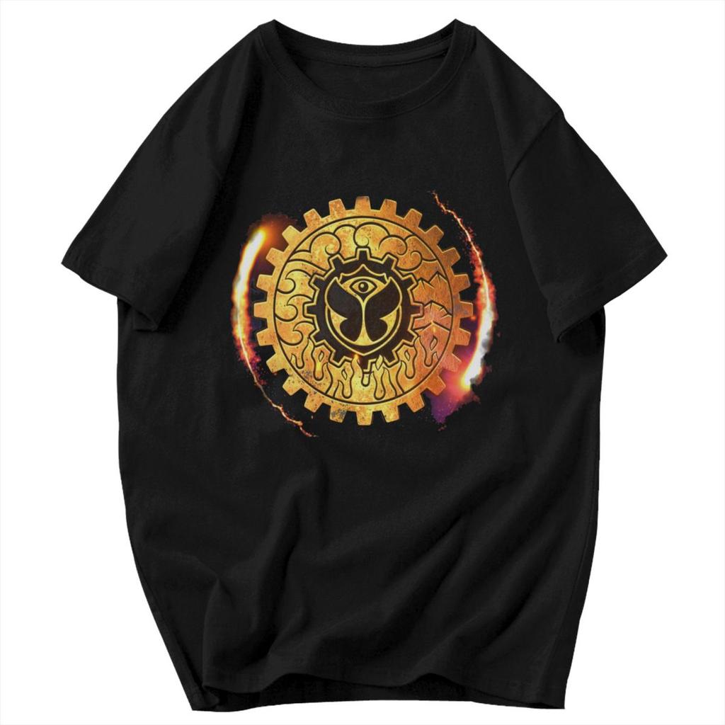 Men T Shirt Tomorrowland Music Idea Y2K Graphic Oneck Unisex Tops T Shirts