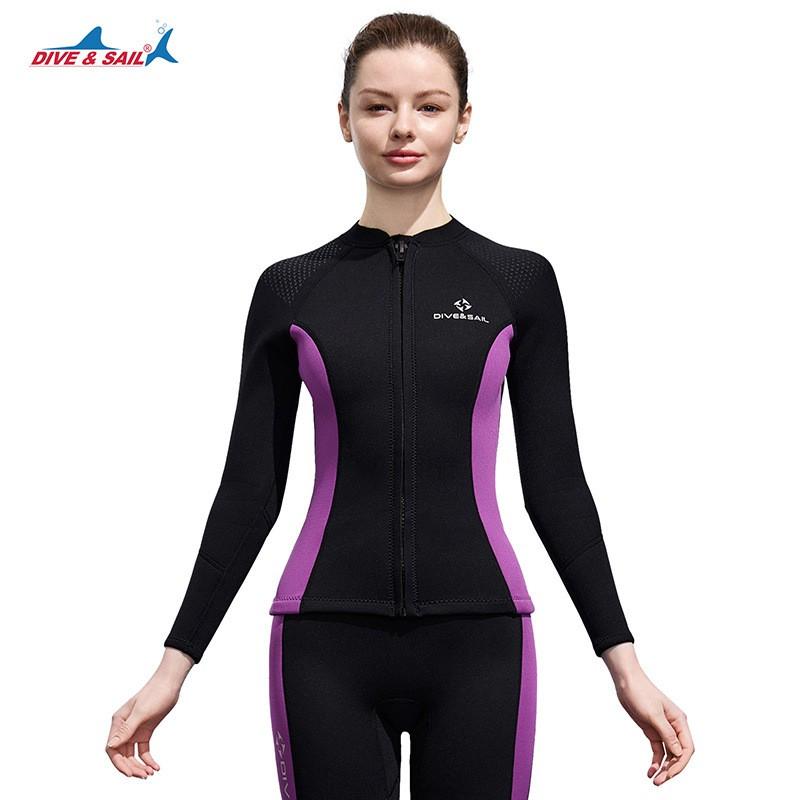 3mm Neopren Neoprenanzug Oberteil Langarm Tauchen Schnorcheln Schwimmen Surfen Wärme Schutz Herren