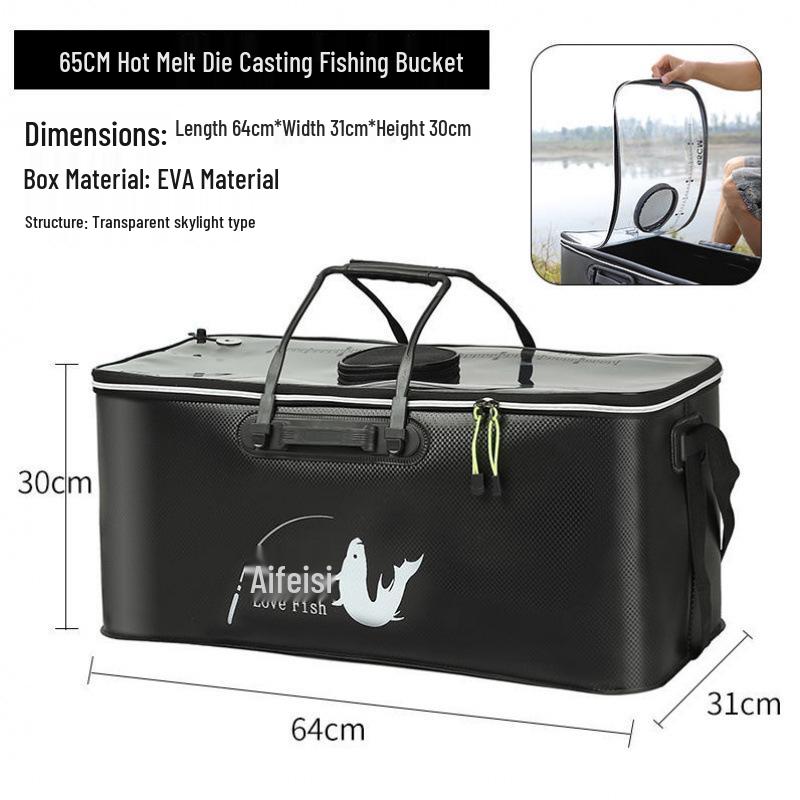 Găleată Pliabilă Multifuncțională din EVA pentru Păstrarea Peștelui - Geantă Grosă pentru Pește cu Livrare Gratuită