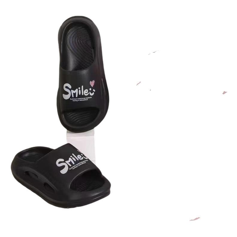 Women Thick-Soled Bathroom Slippers Summer Fashion Sandals Non-Slip Outdoor & Indoor Slides, Casual Beach Shoes