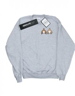 Womens/Ladies Chip N Dale Backside Breast Print Sweatshirt