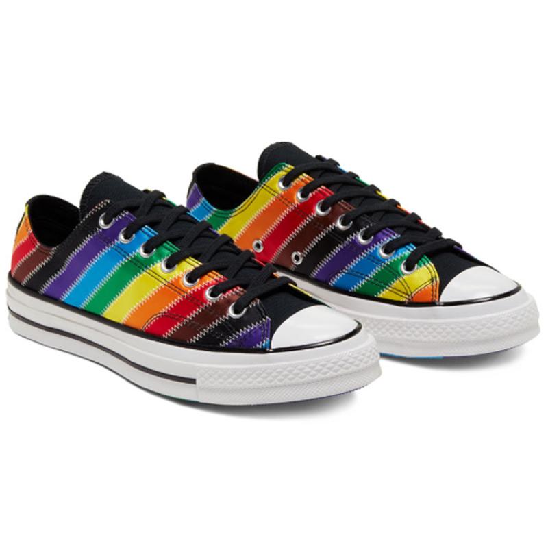 Converse Chuck 70 Low 'Pride - Rainbow' Trendy Comfort Low-Top Espadrilles Unisex Rainbow