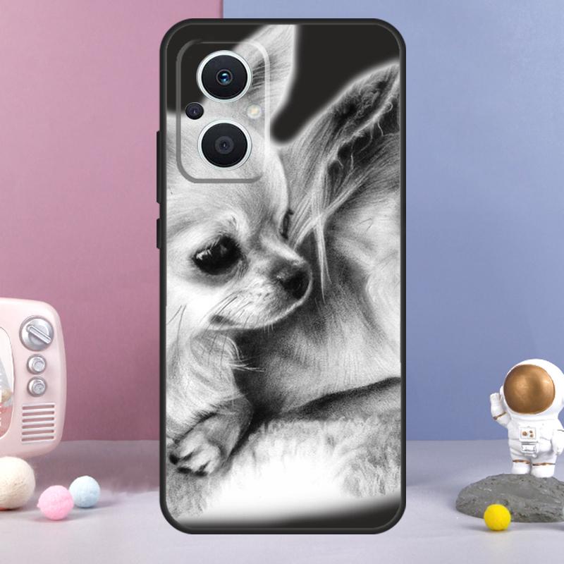 Chihuahua Face Floral Dog Funda For OPPO Reno 11 F 12F 13F 14F 10 12 13 14 Pro 7 8 Lite OPPO Find X9 X6 X5 X8 Pro Case