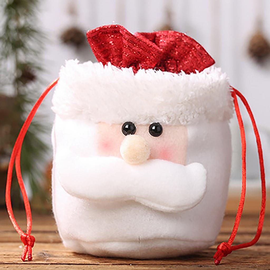 Christmas Kids Candy Bags Pouch Santa Snowmen Xmas Bag Children Bag Drawstring Container