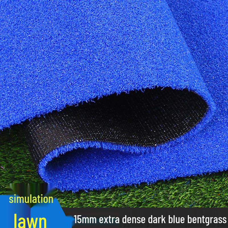 Simulation Blue Bentgrass Artificial Turf for Indoor & Outdoor Use: Petanque, Landscaping, Kindergarten Flooring & Wall Covering