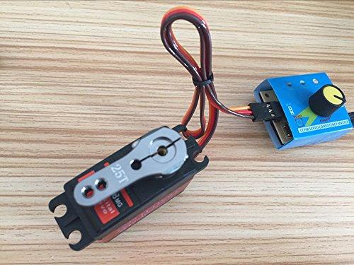 RCmall 4-Piece Set DS3218 Waterproof 20KG Digital Servo, Full Metal Digital Steering Servo with 25T Servo Arm, 270° Angle for RC Cars [Parallel Import