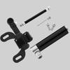 Small Bike Tire Pump Presta & Schrader Portable MTB 120PSI Telescopic Barrel Aluminum-Alloy Bike Pump for Easy Pumping