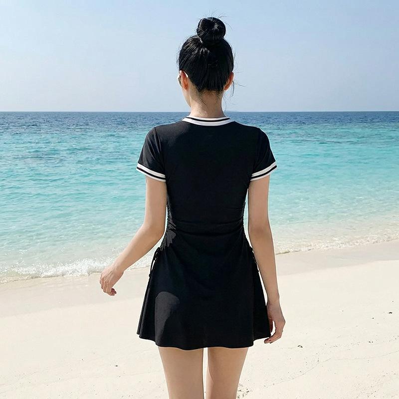Split swimsuit female summer student conservative sports cover belly and look thin Korean ins vacation hot spring 1011 new swimsuit
