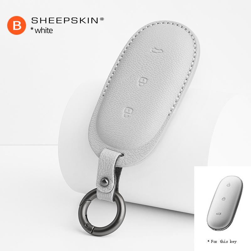 Autoschlüssel Schutzhülle Lammfell FÜR Für LEADING IDEAL ONE LiXiang L9 L8 L7 Auto Intelligentes Bluetooth Schlüsseletui Zubehör