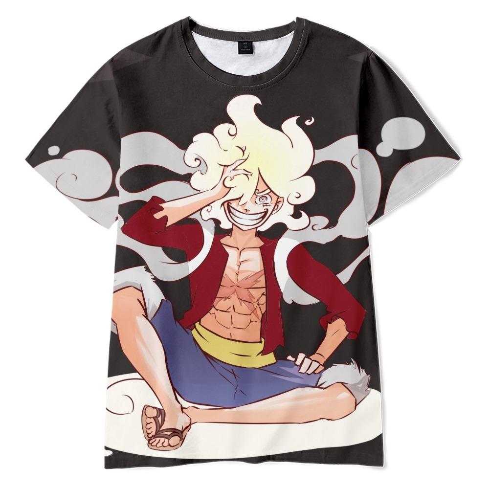 Funny Cartoon ONE PIECE T Shirt Cool Men's Tshirt O Neck Casual Unisex Streetwear Anime Fashion Tee