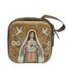 Rosary Prayer Bag Zipper Rosary Pouches Religious Jewelry Storage Box for Prayer Bead Earrings Portable Headphone Bag