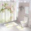 Bathroom Shower Shower Curtain Set No Punch Bathroom Window Curtain Door Curtain Partition Curtains