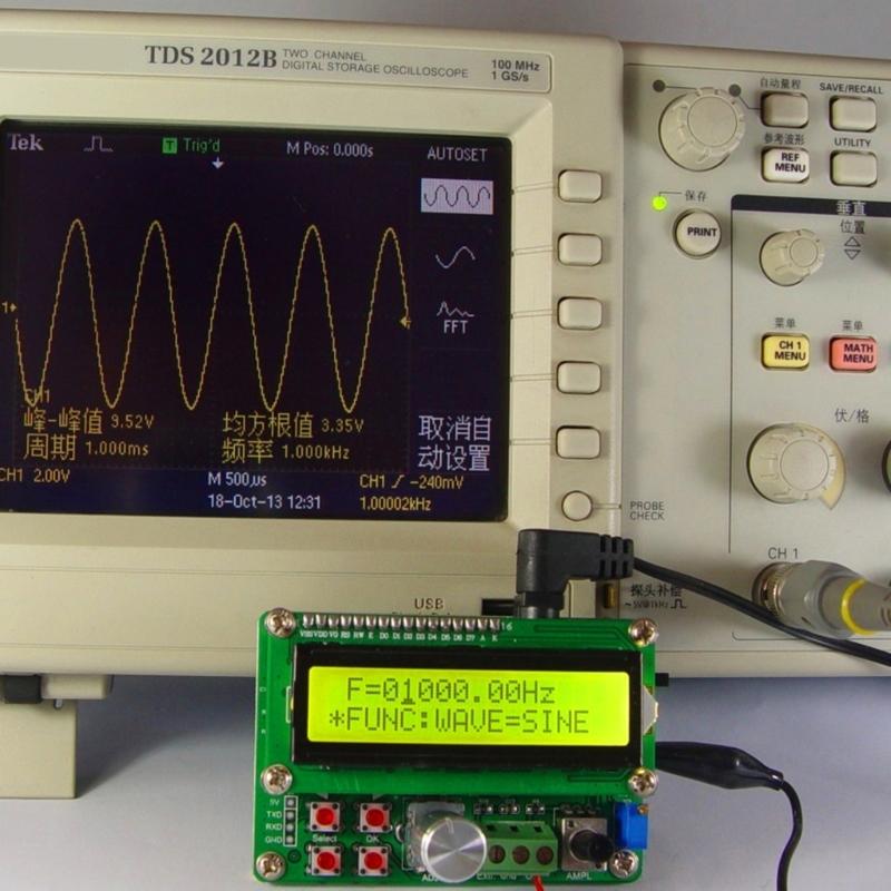 YE050 Power Arbitrary Waveform DDS Function Signal Generator with Digital LCD Frequency Meter 50MHz