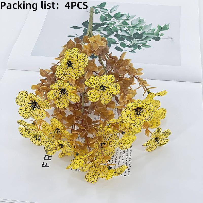 

Outdoor Artificial Flowers Fake Silk Violets- Hanging Baskets and Decorative Pots, - Autumn Thanksgiving Halloween Christmas