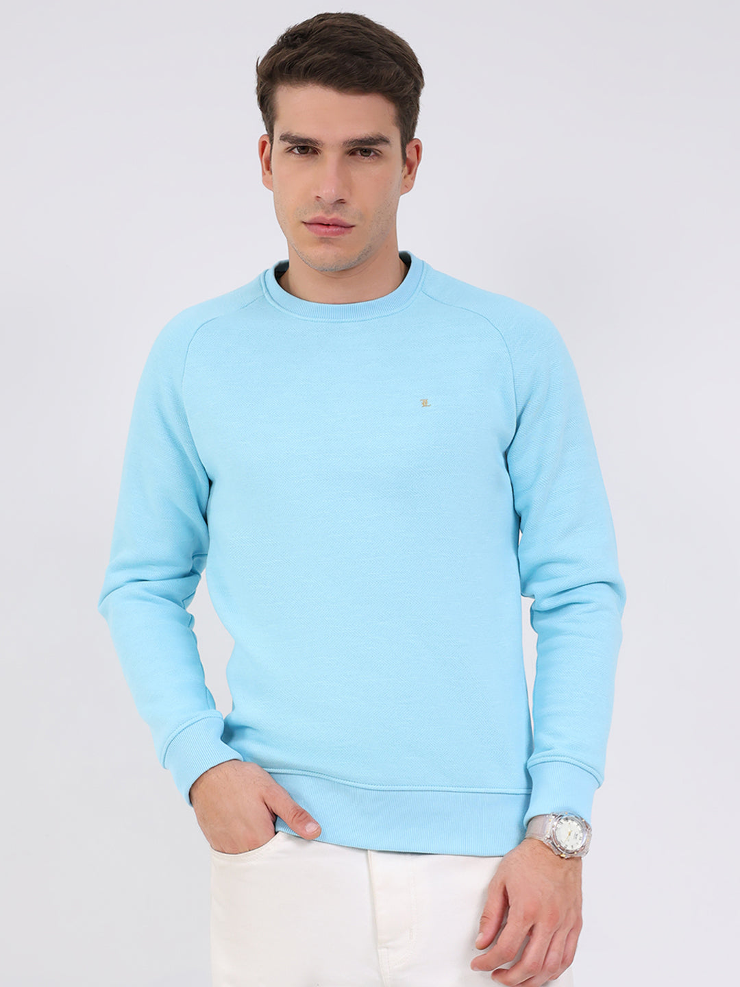 Monte Carlo Men Regular Fit Sky Sweatshirt M небо