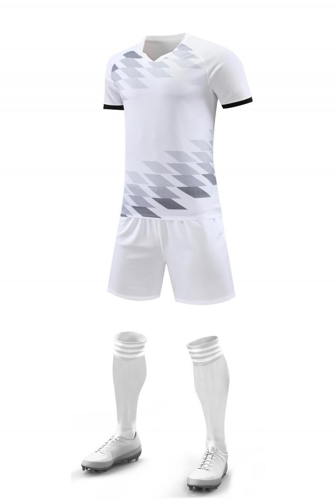 Set Maglia da Calcio Traspirante Asciugatura Rapida Manica Corta Abbigliamento da Calcio Studenti Scuola Primaria Allenamento Partita Divisa di Squadra Versione Giocatore