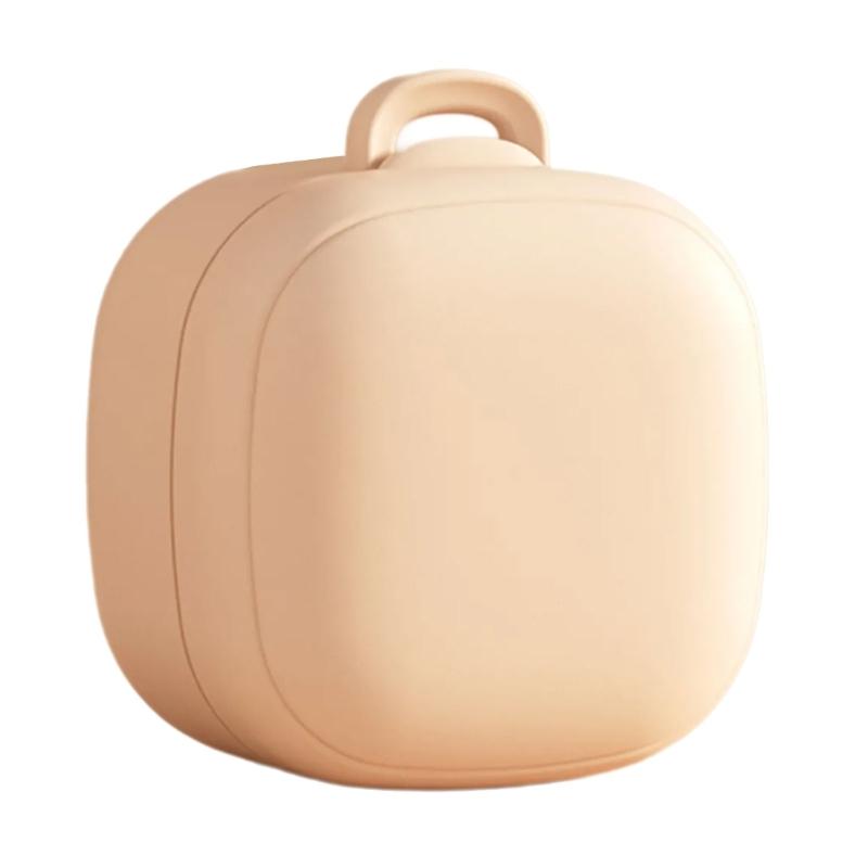 

Силиконовый держатель для пустышки, многоразовый, для хранения силиконовой соски, силиконовый контейнер для путешествий и использования в детской абрикосовый