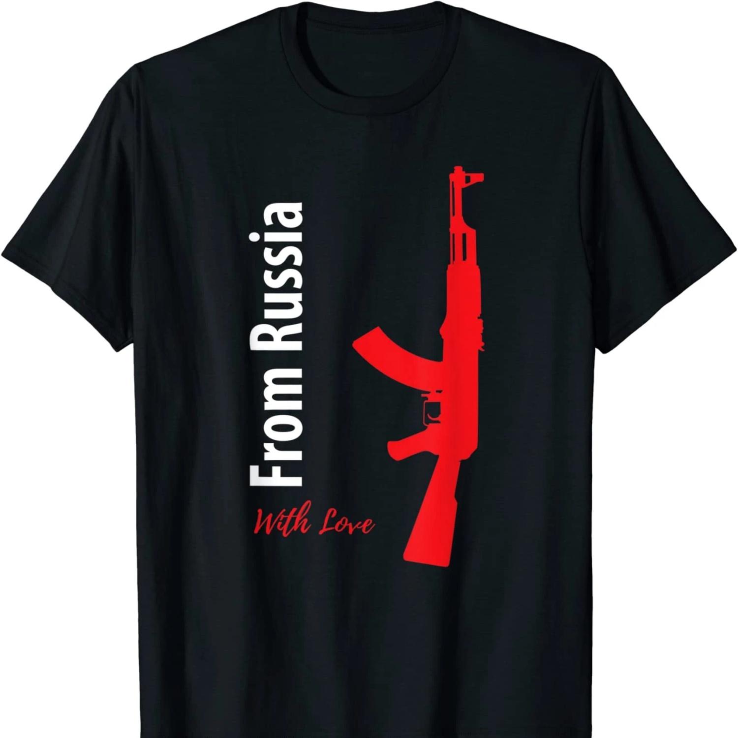 

From Russia with Love -AK-47 Assault Rifle T Shirt S чёрный