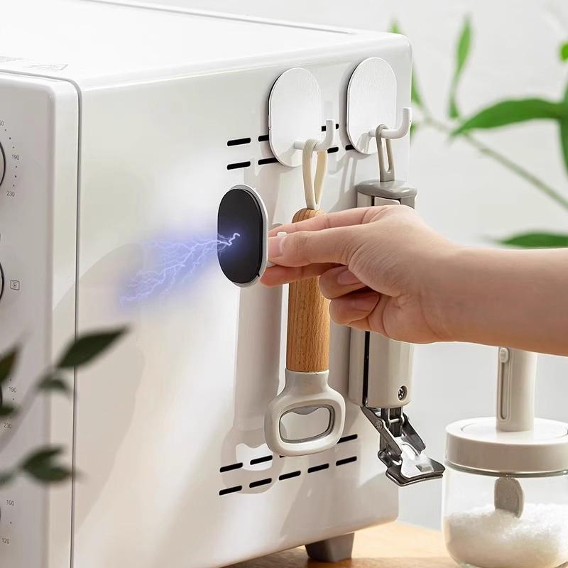 Magnetic Storage Hooks Multi-functional Magnetic Hooks Cooking Tool Hanger Bathroom Sundries Hangers Strong Magnetic Hangers