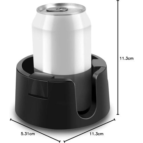 PULAND Spill-Resistant Drink Holder for Desks, Tables, Desks, Cars, Back Seats, and Campers, Non-Toppling Cup Holder, Drink Stand for Cans and Mugs (W