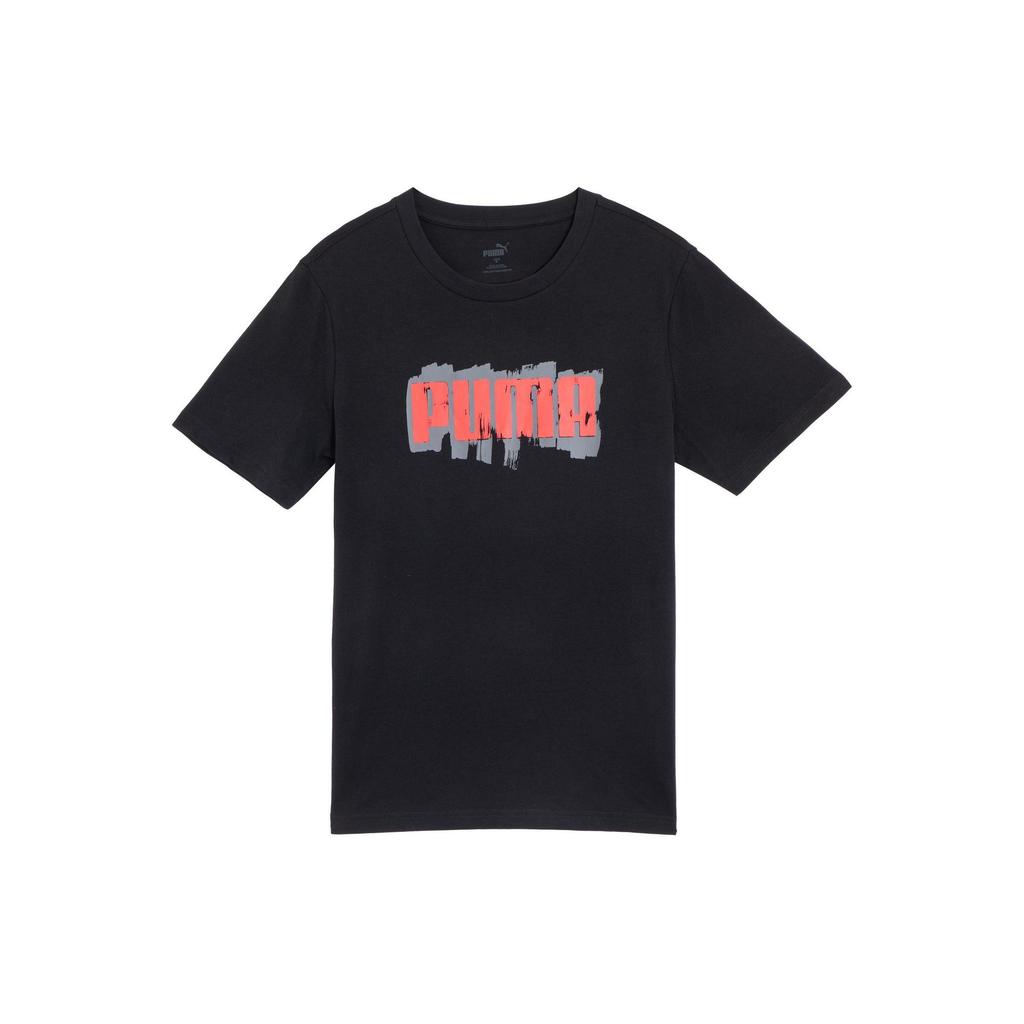Puma Outdoor Mother Print Casual Sports Crew Neck Short Sleeve T-Shirt Men Tops Black 676696-01
