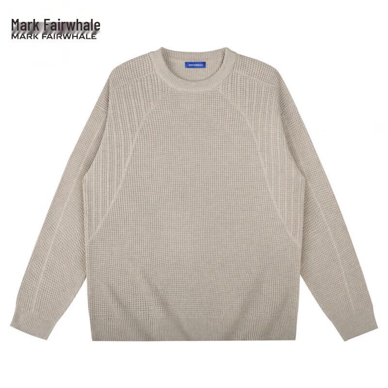 Mark Fairwhale Men's Textured Crew Neck Knit Sweater