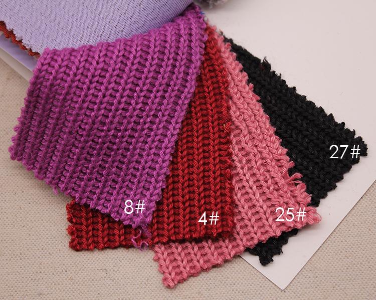 370g Double-Sided Ribbed Knit Fabric Dress for Home Wear