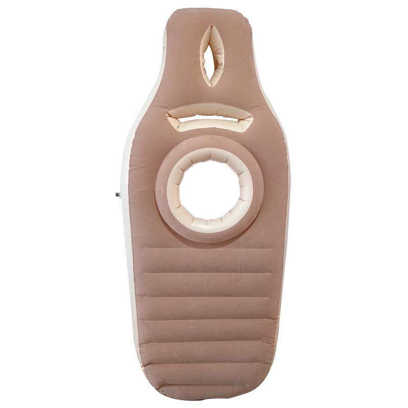 PVC Inflatable Pregnancy Pillow - O-Shaped Prone Sleeping Mattress for Comfort