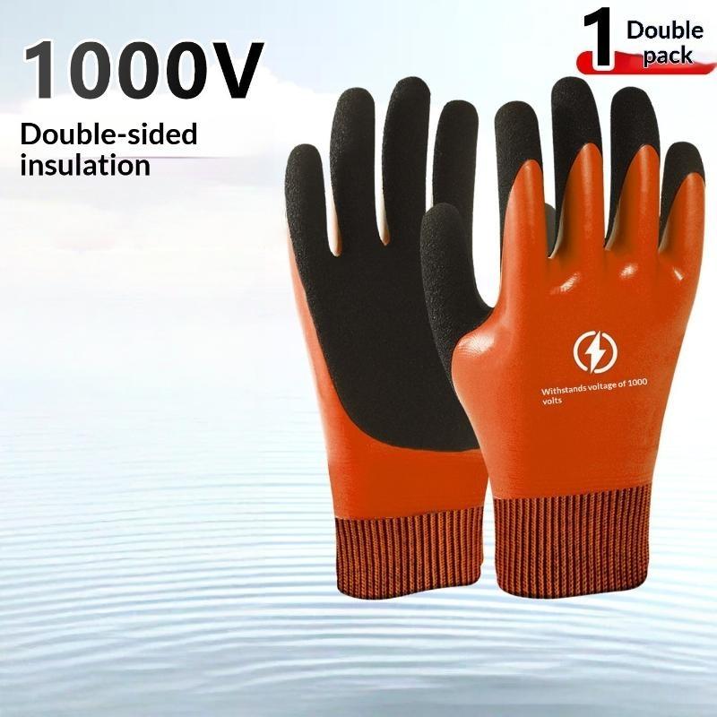Electrician Insulated Work Gloves 1000V 400V Waterproof Non-slip Breathable for Electrical Testing Operation