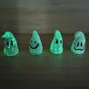 8ks Halloweenská ozdoba duch odolná proti povětrnostním vlivům svítící ve tmě mini figurky duchů Halloweenská párty dekorace