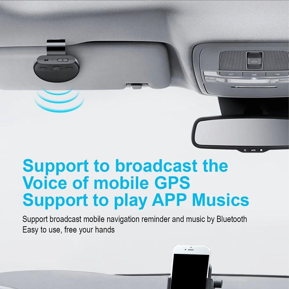 Bluetooth 5.0 Bluetooth Speakerphone High Definition Voice Wireless Car Speaker  Vehicle Use