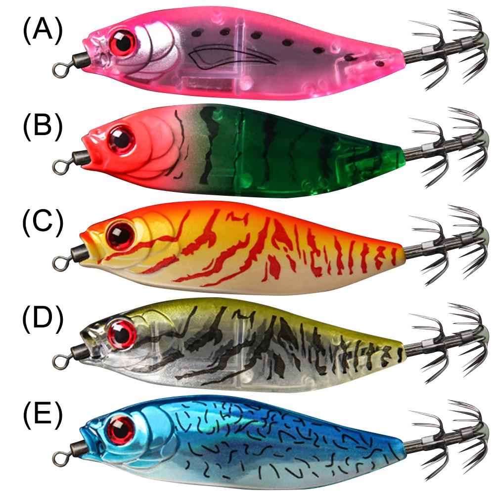 Squid Bait 55mm 5.5g Artificial Bait Sea Fishing Lure Fishing Bait for Webfoot Octopus EGI Cuttlefish Fishing