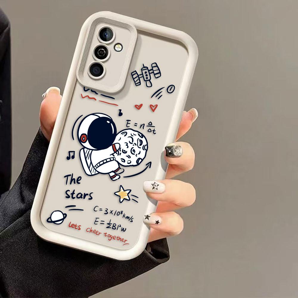 Cartoon Astronaut Space Phone Case For Infinix SMART SPARK 9 10 20C 30C 40C CAMON 20 30 40 POP 8 POVA 6 7 ITEL A70 A80 A90 Cover