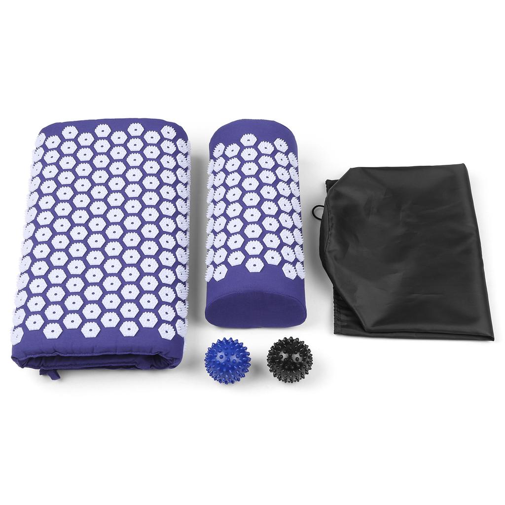 massage mat TOMSHOO Acupressure Mat and Pillow Massage Set with Bag for Muscle Relaxation Stress Relief acupressure mat
