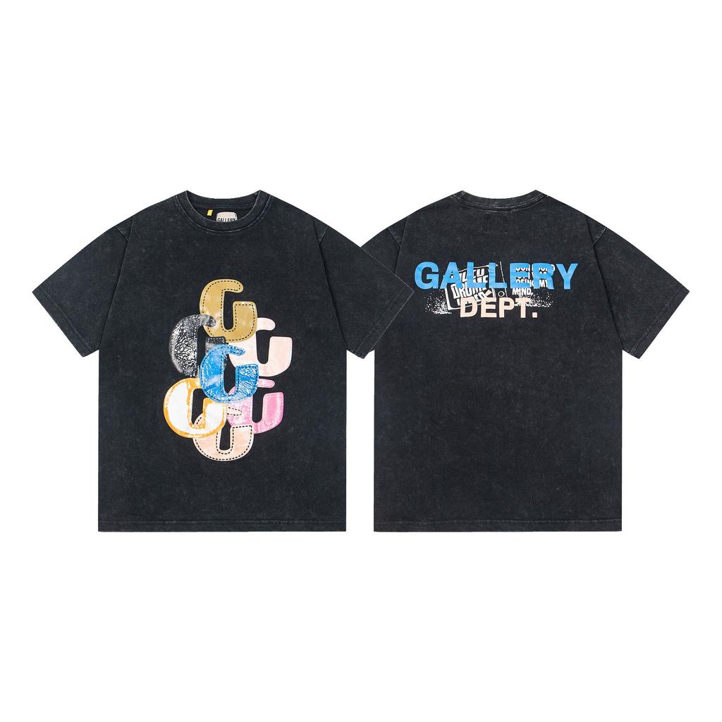 26SS Foreign Trade Gallery Dept T-Shirt Collection Gallery Casual Short Sleeve Men's and Women's Same Style Factory Spot Straight Hair