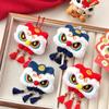 Lion Awakening New Year Badge Tassel Lion Dance Brooch  Lunar New Year