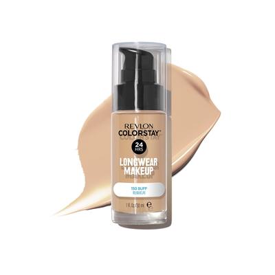 Revlon ColorStay Longwear Makeup D 150 Buff (Color Image: Light Skin Tone) Liquid Foundation, 30mL, SPF20 PA++, for Dry Skin