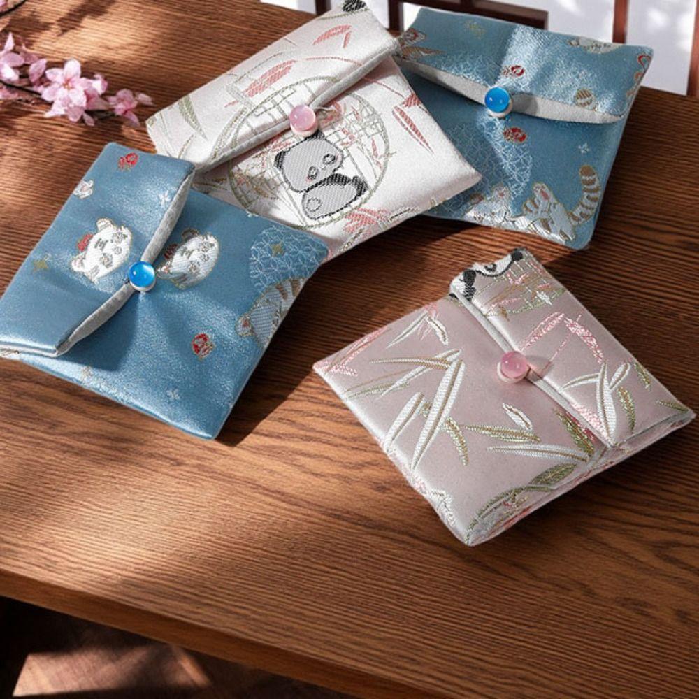 Rings Necklace Jewelry Packing Bag Chinese Style Jewelry Holder Earrings Storage Case  Vacation