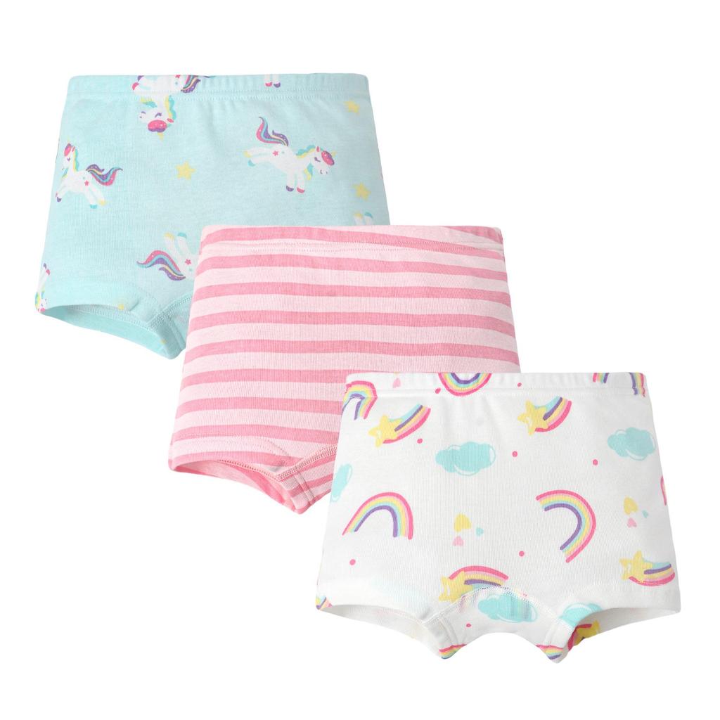 Girls' 100% Cotton Boxer Briefs - Toddler and Baby Underwear