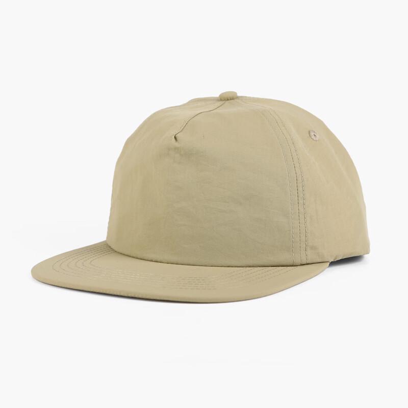 Nylon 5-Panel Flat Brim Sports Cap