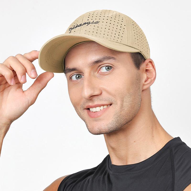 Summer Breathable Baseball Cap Men Sunscreen Sun Hat Embroidered Letter Quick-Drying Cap