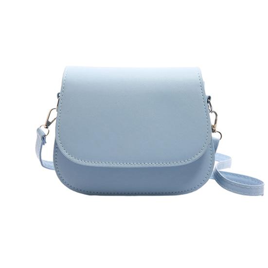 Women PU Leather Shoulder Bag Stylish Satchel Bag with Detachable & Adjustable Shoulder синий