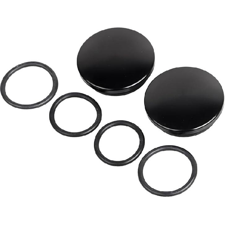 Flat Style Black Swingarm Pivot Bolts Covers Aluminum for Harley Touring Electra Street Glide Road King Road Glide Special FLHXS FLHX 1996-2023