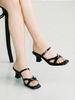 Lucy Crew Romantic Gold Ring Strap Mule Sandals Lc571_5Cm (A Type)