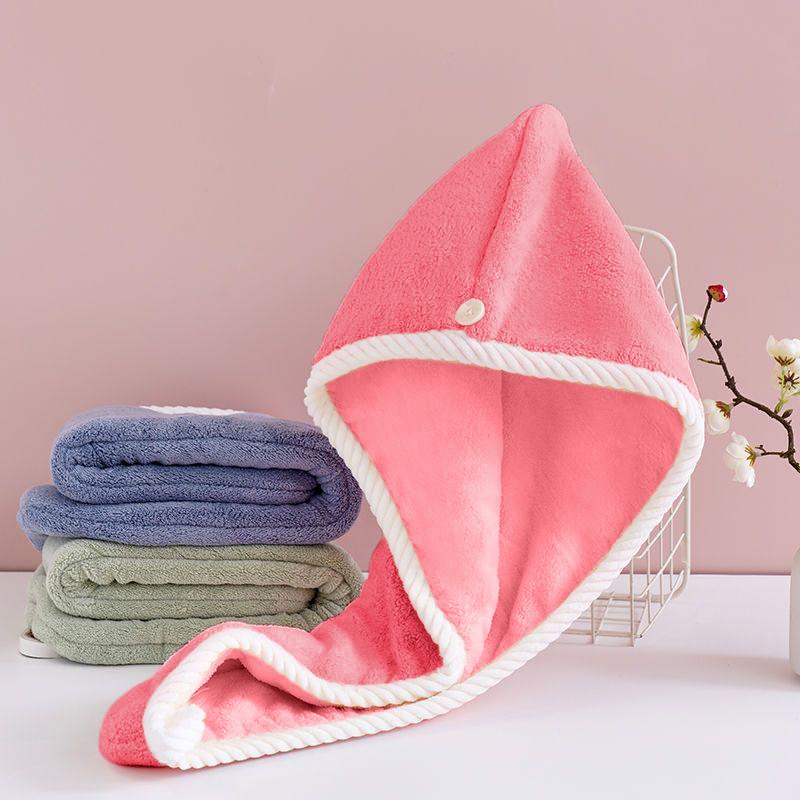 Wavy Pattern Hair Dry Hat Women'S Thickened Water-Absorbent Hair Dry Hat Women'S Cute Shower Cap Dry Hair Towel