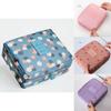 Chic Floral Nylon Zipper Women Makeup Bag And Stylish Cosmetic Case Organizer